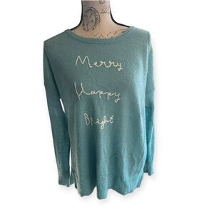 Loft Merry, Happy, Bright sweater size large